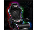 כיסא גיימינג מקצועי מתכוונן עם תאורת LED מחליפה צבעים