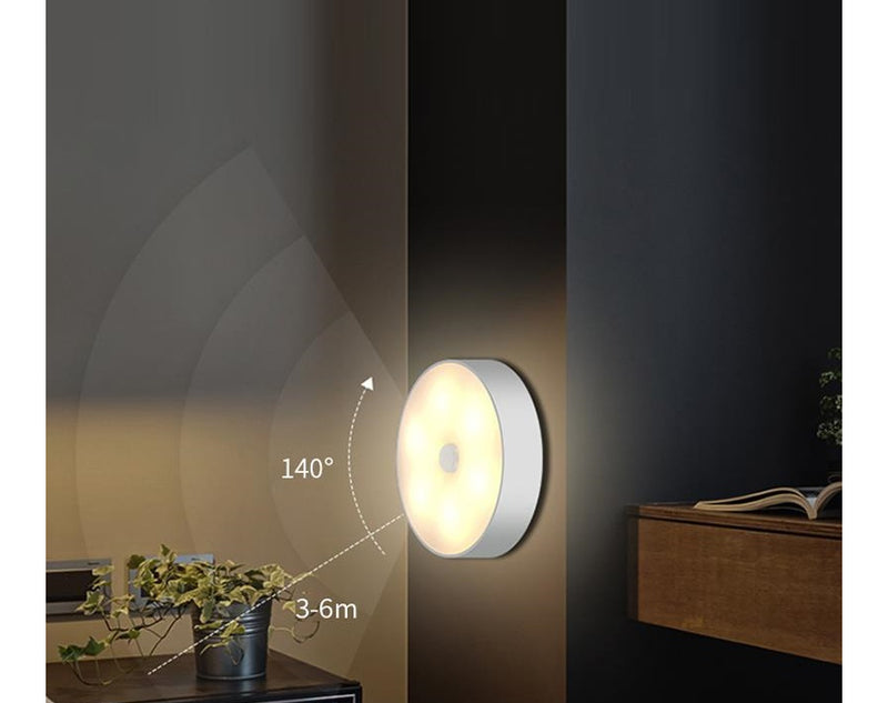 מארז 4 גופי תאורת חירום ולילה LED נטענים פועלים ע"י חיישן תנועה וחיישן אור, מבית getters