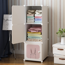 KIDY - ארון אחסון מודולרי לילדים המשלב 9 תאי אחסון לבגדים, נעלים וצעצועים