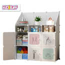 KOOP - ארון אחסון מודולרי לילדים המשלב 9 תאי אחסון לבגדים, נעליים וצעצועים